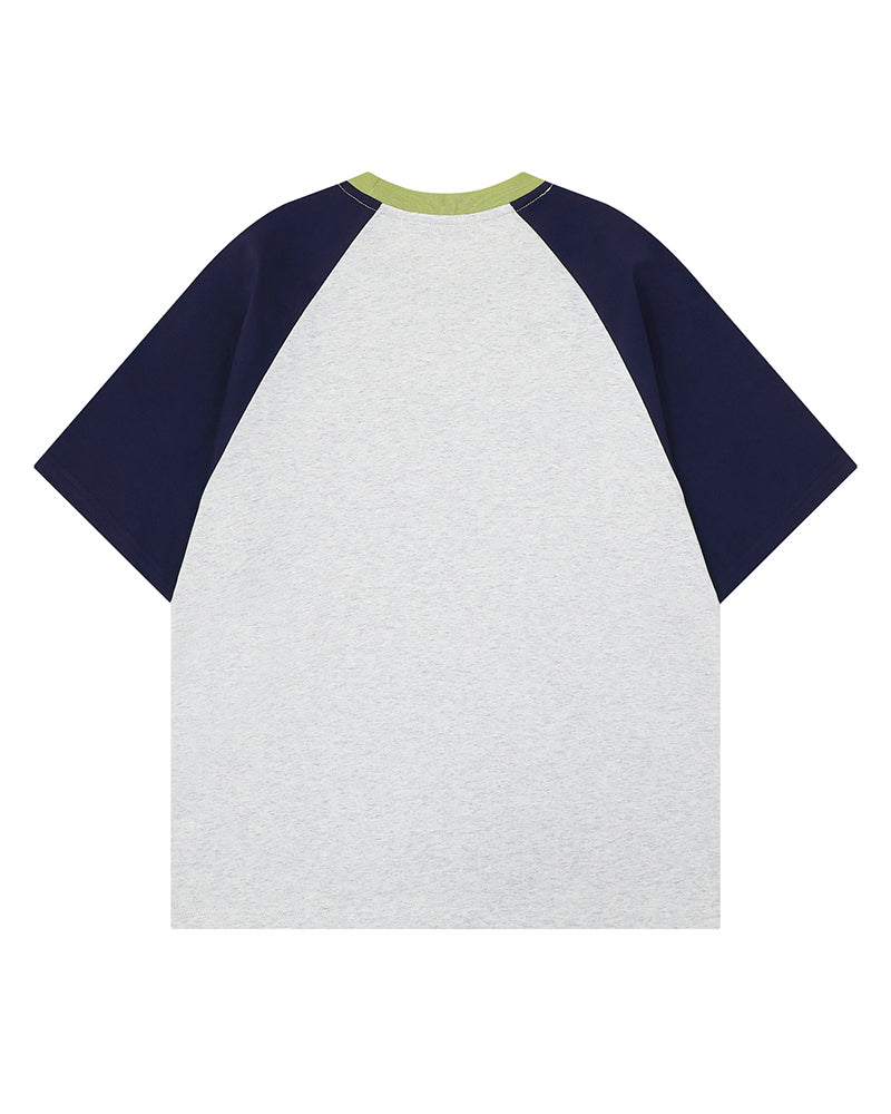 Casual Colorblock Short-Sleeved Shirt