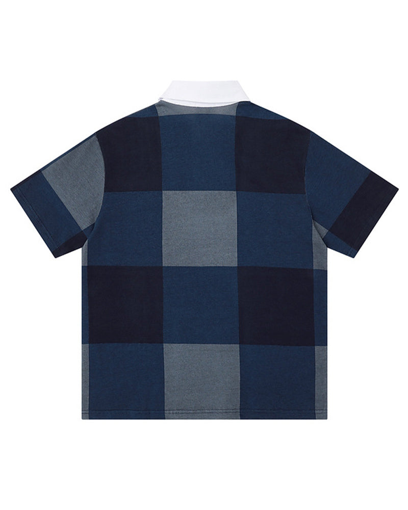 Embroidered Colorblock Short Sleeve T-Shirt
