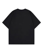 Irregular Color-Block Stripe Short-Sleeve Top