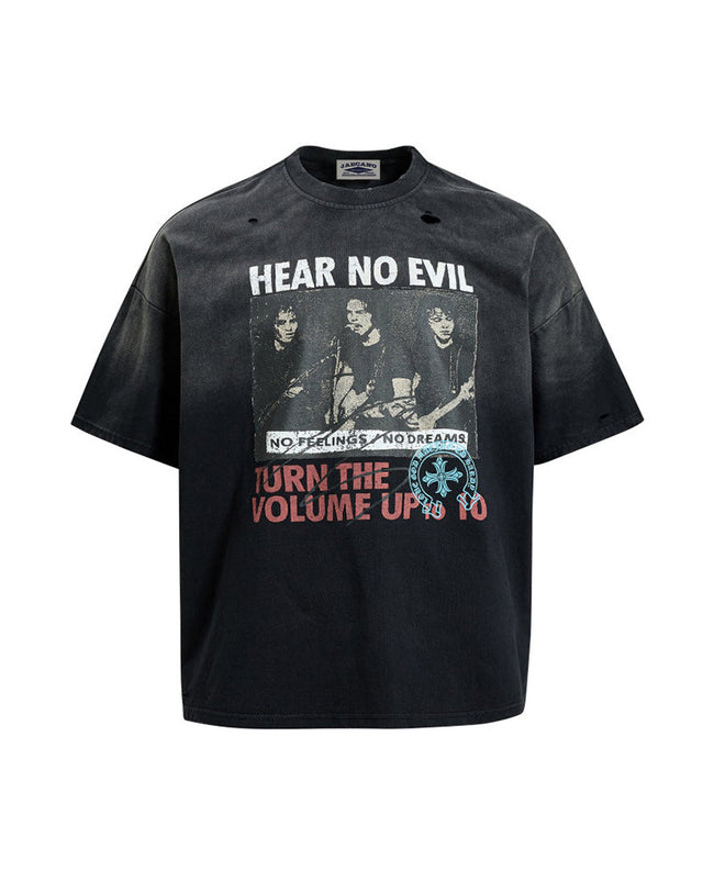 Distressed vintage short-sleeve Main Image