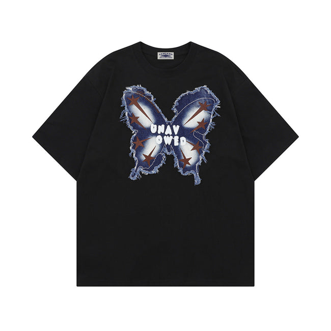 Retro simple versatile short sleeves Hover Image