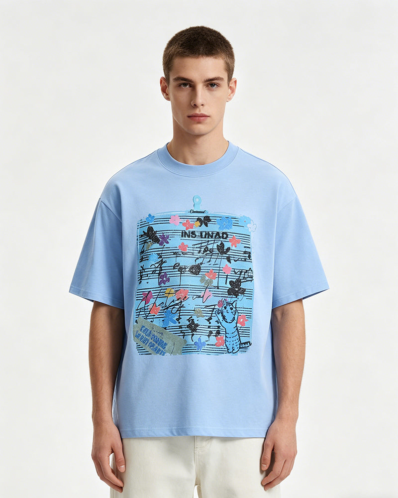 Retro casual versatile short-sleeved shirt