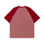 Retro contrast color cute kitten short sleeves