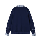 Fake two-piece lamb sweatshirt