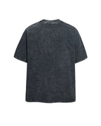 Vintage washed distressed short-sleeved shirt