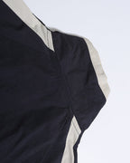 American retro patchwork sports short-sleeved jacket