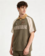 American retro raglan short sleeves
