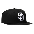 New Era 9Fifty MLB Basic San Diego Padres Snapback Hat - Black, White