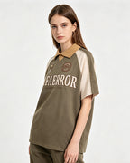 American retro raglan short sleeves