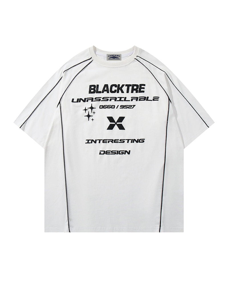 Retro crew neck short sleeves