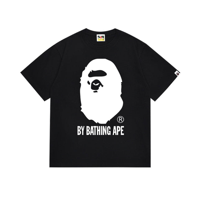 BAPE White Ape Head Graphic T-Shirt Black Hover Image