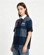 Embroidered Colorblock Short Sleeve T-Shirt