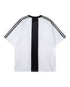 Striped athletic T-shirt