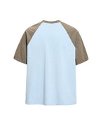 Distressed five-star short-sleeved shirt