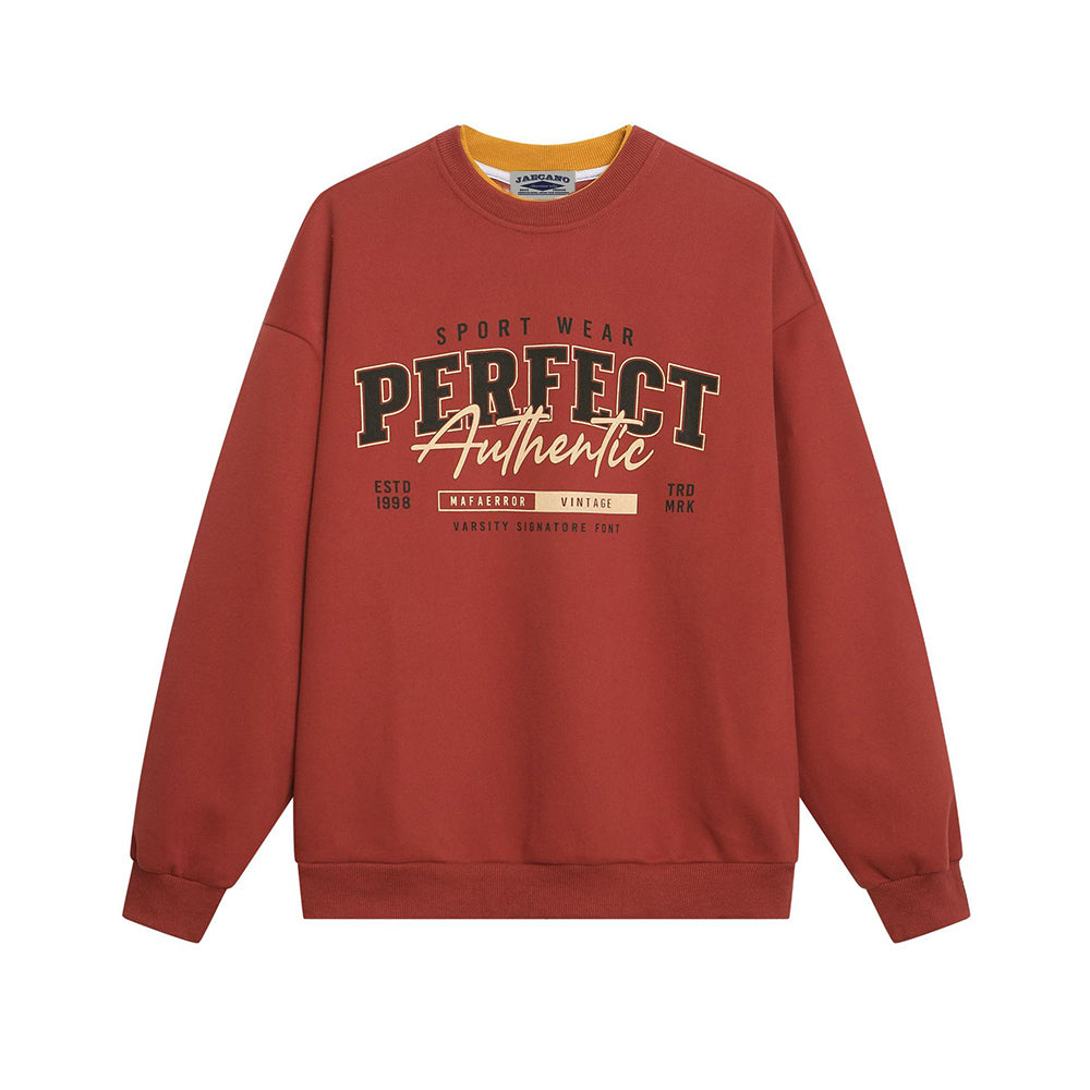retro casual couple sweatshirt
