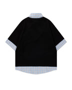 Faux two-piece polo shirt