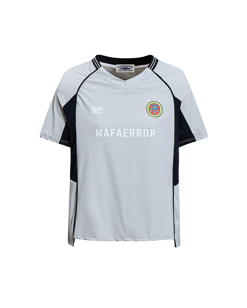 Color-blocked sporty short-sleeved top (women's)