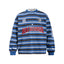 Striped color-blocked sweatshirt
