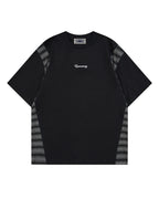 Contrast color short sleeves