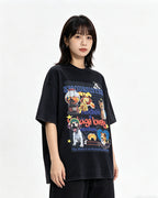 Retro fun print short sleeves
