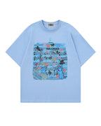 Retro casual versatile short-sleeved shirt