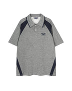 Color Block Casual Short Sleeve