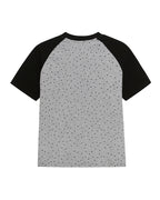 Bear-print color-blocked short-sleeved T-shirt (women's)