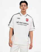 Spliced sports short sleeves