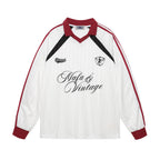 Contrast color stitching sweatshirt