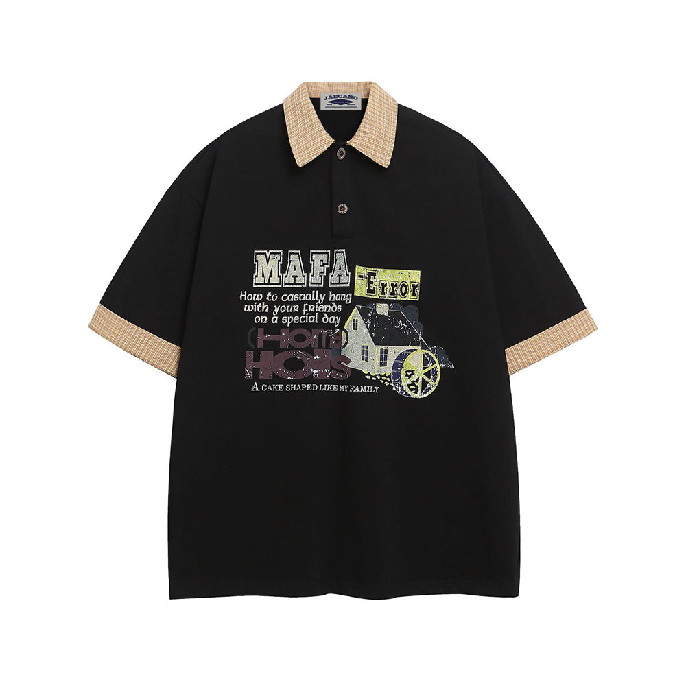Retro simple Short-sleeved shirt
