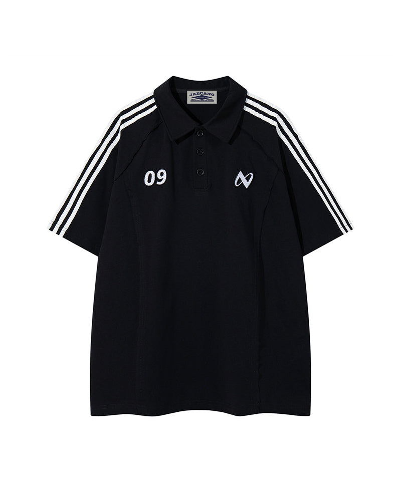 Loose lapel short-sleeved