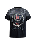 Distressed gradient short-sleeved T-shirt (women's)