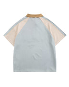 American retro raglan short sleeves