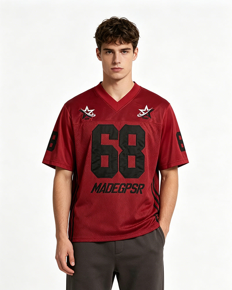 Embroidered sports short sleeves
