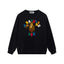 BAPE Colorful Ape Graphic Crewneck Sweatshirt Black