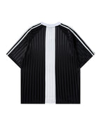 Striped athletic T-shirt
