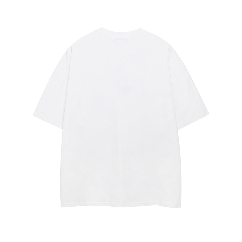Retro letter short sleeves