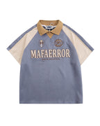 American retro raglan short sleeves