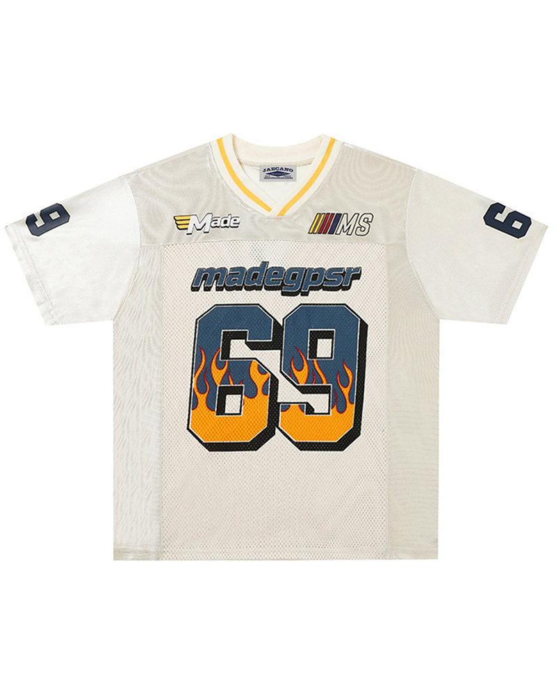 Retro loose short sleeves