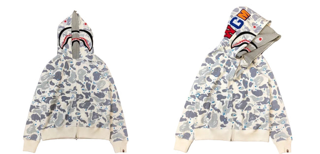 BAPE Shark Ice Camo Full Zip Hoodie Hover Image