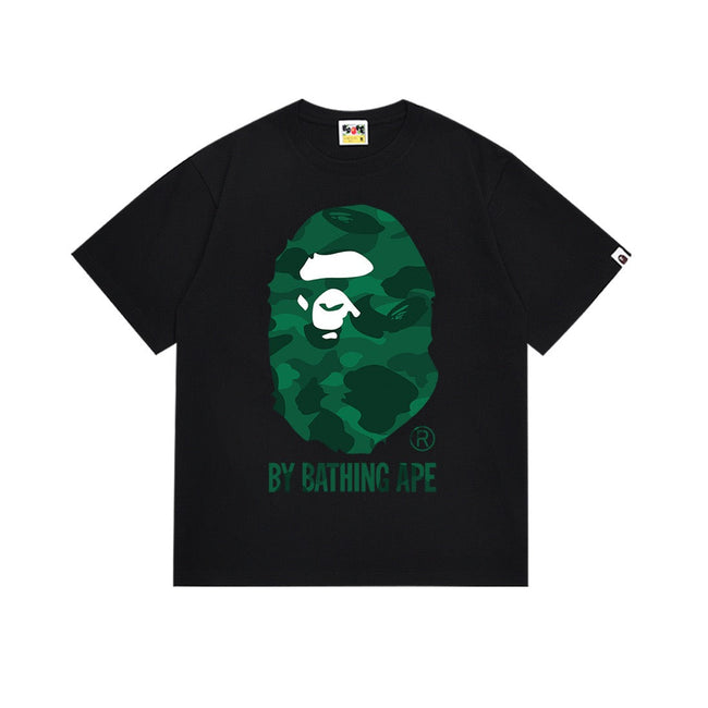 BAPE Green Camo Ape Head T-Shirt Hover Image