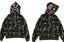 BAPE Shark Camo Full Zip Hoodie Black
