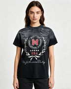 Distressed gradient short-sleeved T-shirt (women's)