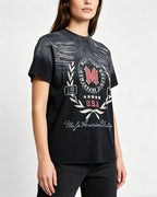 Distressed gradient short-sleeved T-shirt (women's)