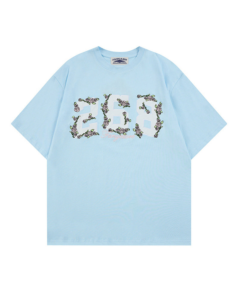 Creative Floral Short Sleeve
