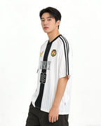 Striped athletic T-shirt