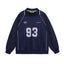 Retro lapel sweatshirt