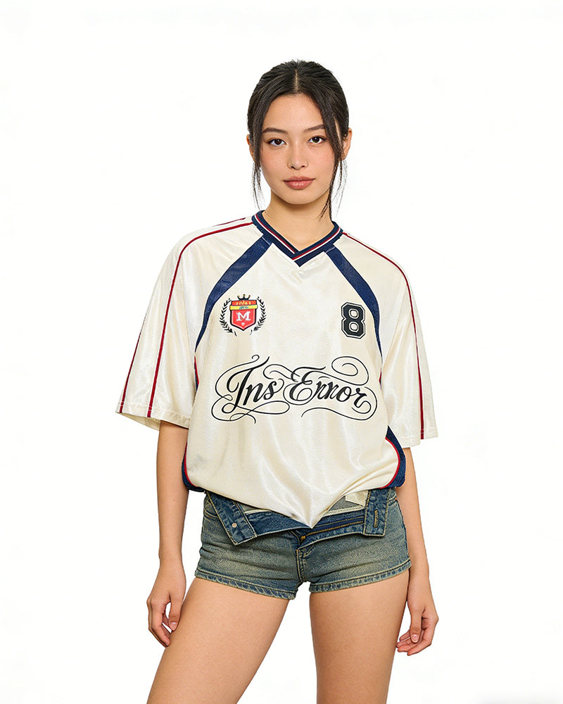 Retro Color Block Sports T-shirt