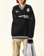 American retro letter long sleeves