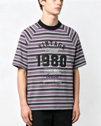 Retro striped short sleeves